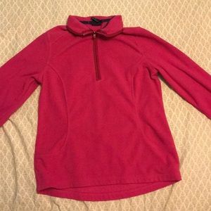 Pink Lands’ End half zip in a size small